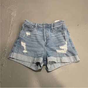 Women's Distressed Denim Shorts